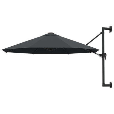 Wandschirm mit Metallstange 300 cm Anthrazit von vidaXL, Sonnenschirme - Ref: Foro24-44865, Preis: 84,75 €, Rabatt: %