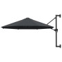 Wandschirm mit Metallstange 300 cm Anthrazit von vidaXL, Sonnenschirme - Ref: Foro24-44865, Preis: 84,75 €, Rabatt: %