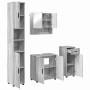 Juego de muebles de baño 4 pcs Gris sonoma 61 x 35 x 64 cm