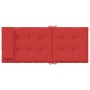 Cojines de silla con respaldo alto 6 uds tela Oxford rojo