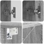 Juego de muebles de baño 4 pcs Gris sonoma 61 x 35 x 64 cm
