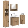 Juego de muebles de baño 4 pcs Roble artisan 61 x 35 x 64 cm