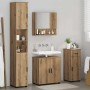 Juego de muebles de baño 4 pcs Roble artisan 61 x 35 x 64 cm