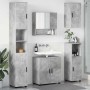 Juego de muebles de baño 5 pcs Gris hormigón 61 x 35 x 64 cm