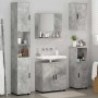 Juego de muebles de baño 5 pcs Gris hormigón 61 x 35 x 64 cm