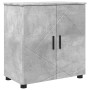 Juego de muebles de baño 5 pcs Gris hormigón 61 x 35 x 64 cm