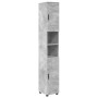 Juego de muebles de baño 5 pcs Gris hormigón 61 x 35 x 64 cm
