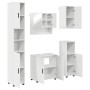 Juego de muebles de baño 5 pcs Blanco brillante 61 x 35 x 64 cm