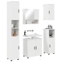Juego de muebles de baño 5 pcs Blanco brillante 61 x 35 x 64 cm
