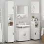 Juego de muebles de baño 5 pcs Blanco brillante 61 x 35 x 64 cm