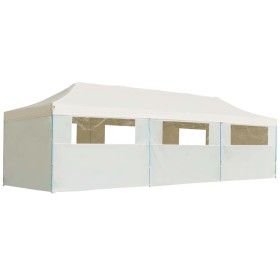 Pop-up folding tent with 8 side walls 3x9 m cream by vidaXL, Tents and gazebos - Ref: Foro24-44976, Price: 356,80 €, Discount: %
