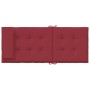 Cojines de silla con respaldo alto 4 uds tela Oxford rojo tinto