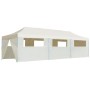 Carpa plegable Pop-up con 8 paredes laterales 3x9 m crema