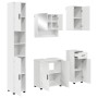Juego de muebles de baño 5 pcs Blanco brillante 61 x 35 x 64 cm