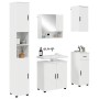 Juego de muebles de baño 5 pcs Blanco brillante 61 x 35 x 64 cm