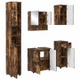 Juego de muebles de baño 5 pcs Roble ahumado 61 x 35 x 64 cm