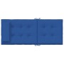 Cojines de silla con respaldo alto 4 uds tela Oxford azul klein