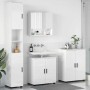 Juego de muebles de baño 4 pcs Blanco brillante 61 x 35 x 64 cm