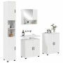 Juego de muebles de baño 4 pcs Blanco brillante 61 x 35 x 64 cm