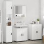 Juego de muebles de baño 4 pcs Blanco brillante 61 x 35 x 64 cm