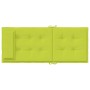 Cojines de silla respaldo alto 2 uds tela Oxford verde brillo
