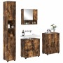 Juego de muebles de baño 4 pcs Roble ahumado 61 x 35 x 64 cm