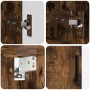 Juego de muebles de baño 4 pcs Roble ahumado 61 x 35 x 64 cm