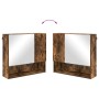 Juego de muebles de baño 4 pcs Roble ahumado 61 x 35 x 64 cm