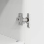 Juego de muebles de baño con cajón 3 pcs Blanco brillante