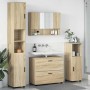 Juego de muebles de baño 4 pcs Roble Sonoma 30 x 35 x 192 cm