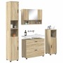 Juego de muebles de baño 4 pcs Roble Sonoma 30 x 35 x 192 cm