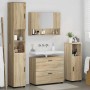 Juego de muebles de baño 4 pcs Roble Sonoma 30 x 35 x 192 cm