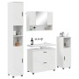 Juego de muebles de baño con cajón 4 pcs brillante
