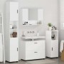 Juego de muebles de baño con cajón 4 pcs brillante