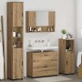 Juego de muebles de baño 4 pcs Roble artisan 30 x 35 x 192 cm