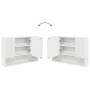 Juego de muebles de baño 4 pcs Blanco 30 x 35 x 192 cm
