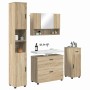 Juego de muebles de baño 4 pcs Roble Sonoma 30 x 35 x 192 cm