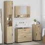 Juego de muebles de baño 4 pcs Roble Sonoma 30 x 35 x 192 cm