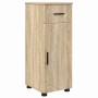 Juego de muebles de baño 4 pcs Roble Sonoma 30 x 35 x 192 cm