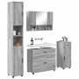 Juego de muebles de baño 4 pcs Gris sonoma 30 x 35 x 192 cm