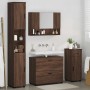 Juego de muebles de baño 4 pcs Marrón roble 30 x 35 x 192 cm