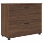 Juego de muebles de baño 4 pcs Marrón roble 30 x 35 x 192 cm