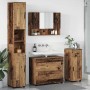 Juego de muebles de baño 4 pcs Madera vieja 30 x 35 x 192 cm