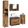 Juego de muebles de baño 4 pcs Madera vieja 30 x 35 x 192 cm