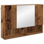 Juego de muebles de baño 4 pcs Madera vieja 30 x 35 x 192 cm