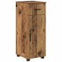Juego de muebles de baño 4 pcs Madera vieja 30 x 35 x 192 cm