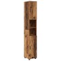 Juego de muebles de baño 4 pcs Madera vieja 30 x 35 x 192 cm