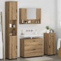 Juego de muebles de baño 4 pcs Roble artisan 30 x 35 x 192 cm