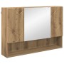 Juego de muebles de baño 4 pcs Roble artisan 30 x 35 x 192 cm