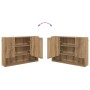 Juego de muebles de baño 4 pcs Roble artisan 30 x 35 x 192 cm
